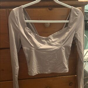 Elegant Mauve Long Sleeve Women's Top